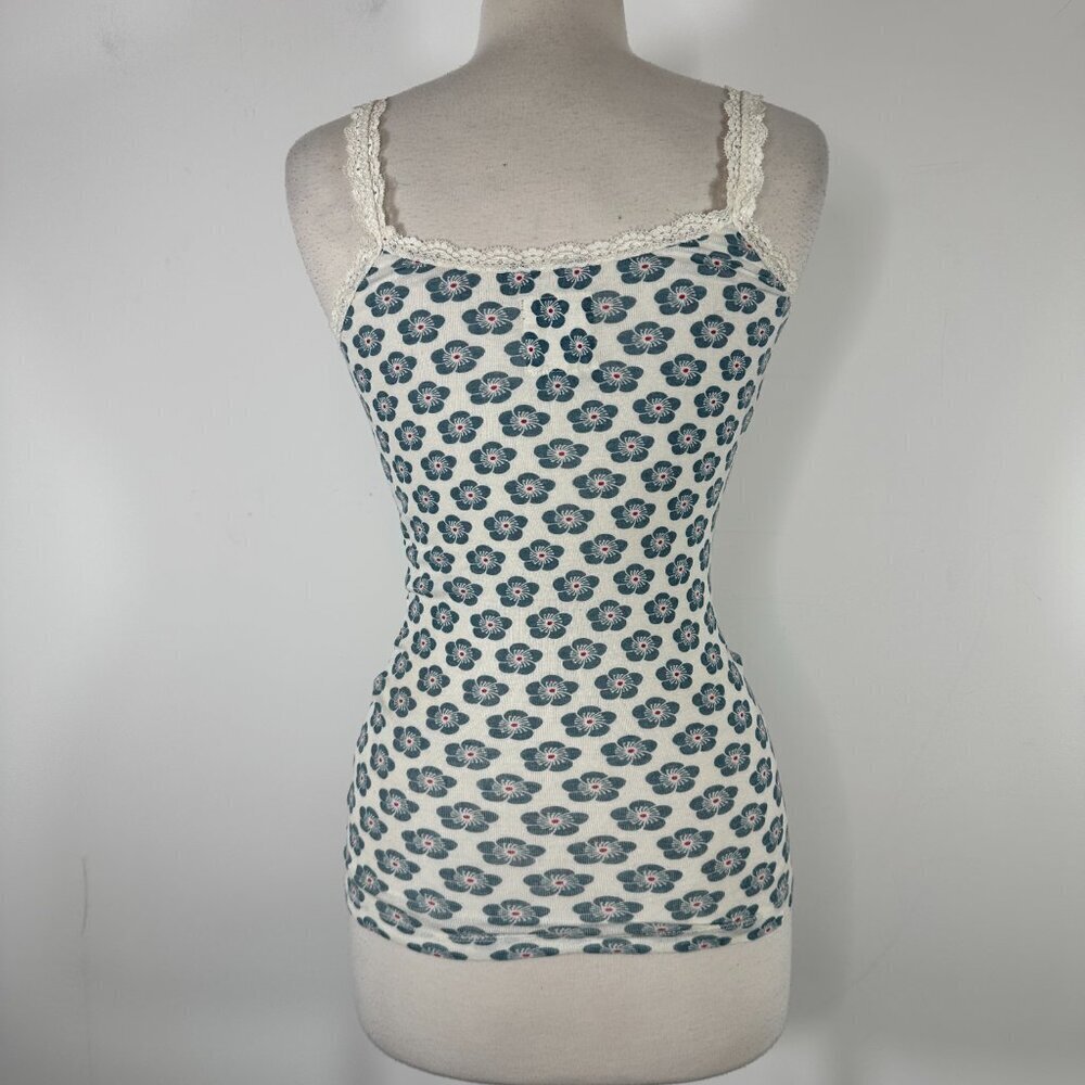 New Vintage Y2K Hollister Women Junior Lace Trim Tank Top Camisole coquette Slim - Picture 8 of 13